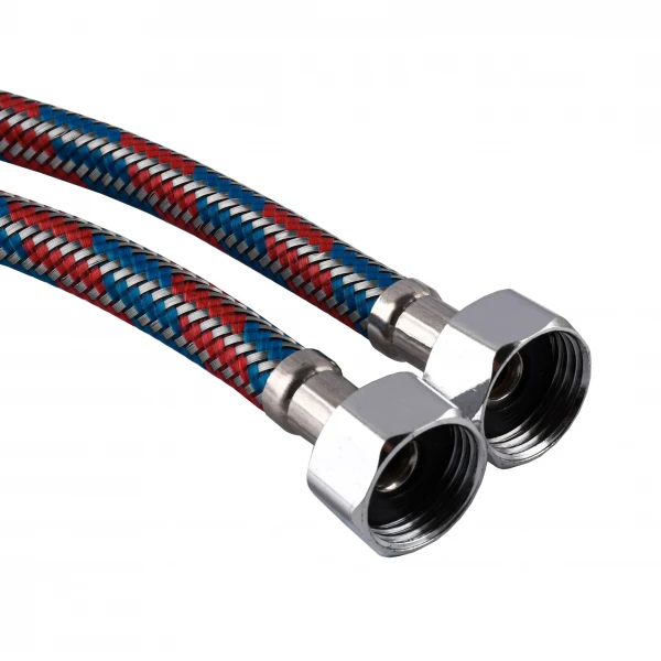 Шланги для змішувача Globus Lux  М10х1/2″ 0,5м. АНТИКОРОЗІЯ (  ПАРА)