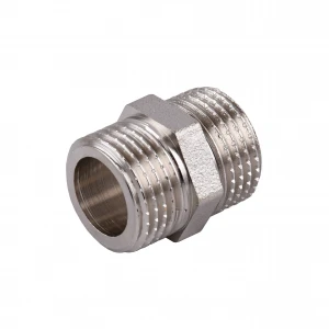 Ниппель 1/2″НН никелированный под прокладку NN332G OPTIMUM