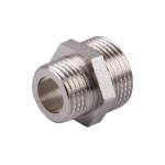 Ніпель редукційний 3/4″х1/2″ЗЗ нікельований під прокладку NN432G OPTIMUM