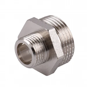 Ниппель редукционный 1″х1/2″НН никелированный под прокладку NN532G OPTIMUM