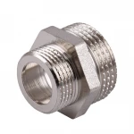 Ниппель редукционный 1″х3/4″НН никелированный под прокладку NN542G OPTIMUM