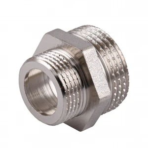 Ниппель редукционный 1″х3/4″НН никелированный под прокладку NN542G OPTIMUM
