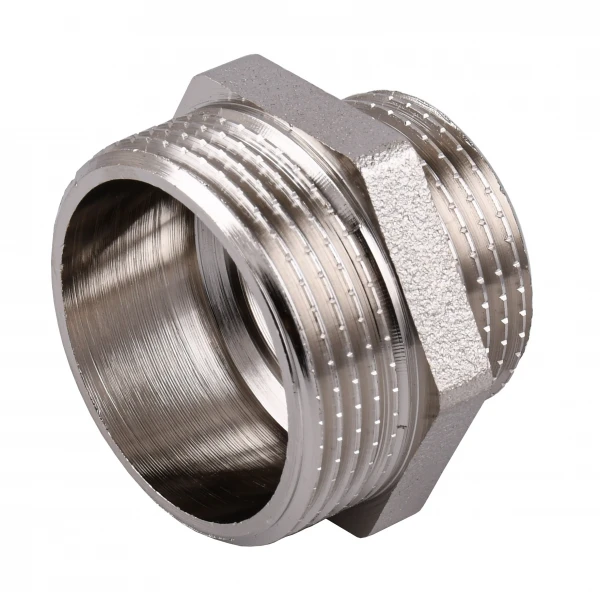Ниппель редукционный 1 1/4″х1″ЗЗ никелированный NN652S OPTIMUM