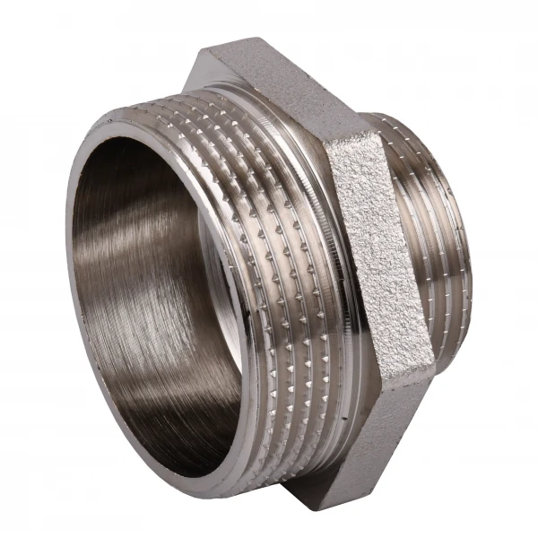 Ниппель редукционный 1 1/2″х1″НН никелированный NN752S OPTIMUM