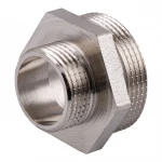 Ниппель редукционный 1 1/2″х1″НН никелированный NN752S OPTIMUM