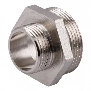 Ниппель редукционный 1 1/2″х1″НН никелированный NN752S OPTIMUM