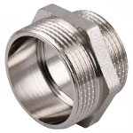 Ниппель редукционный 1 1/2″х1 1/4″НН никелированный NN762S OPTIMUM