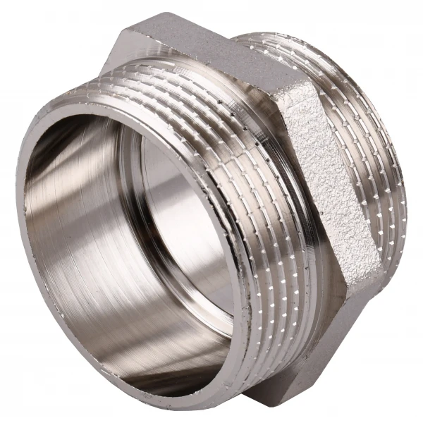 Ниппель редукционный 1 1/2″х1 1/4″НН никелированный NN762S OPTIMUM