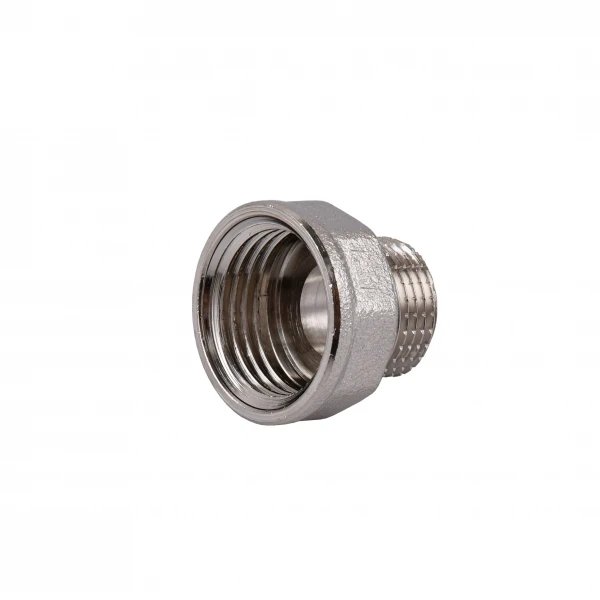 Переходник редукционный 1/2″х3/8″ВН никелированный восьмигранный NK323O OPTIMUM