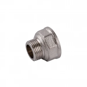 Перехідник редукційний 1/2″х3/8″ВЗ нікельований восьмигранний NK323O OPTIMUM