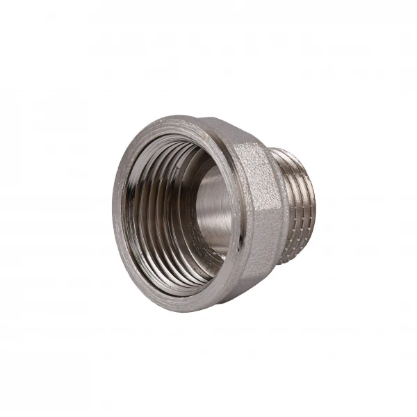Редукционный переходник 3/4″х1/2″ВН никелированный восьмигранный NK433O OPTIMUM