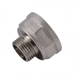 Редукционный переходник 1″х1/2″ВН никелированный восьмигранный NK533O OPTIMUM