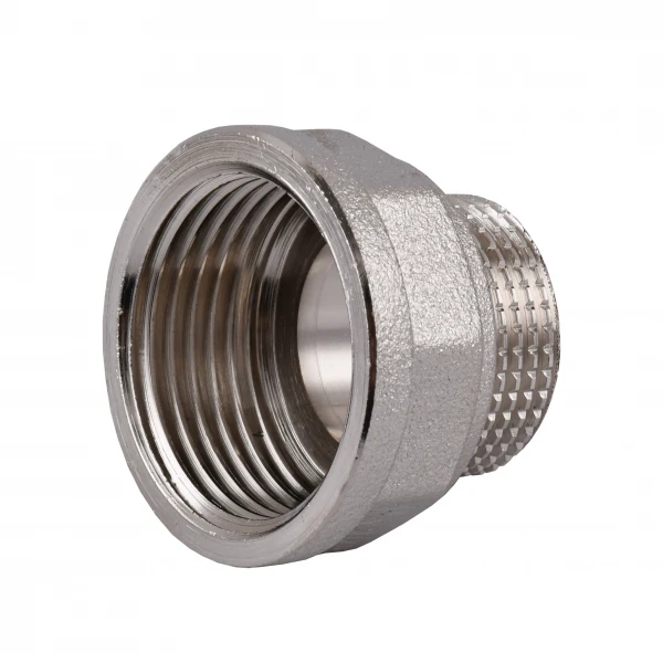 Переходник редукционный 1″х3/4″ВН никелированный восьмигранный NK543O OPTIMUM