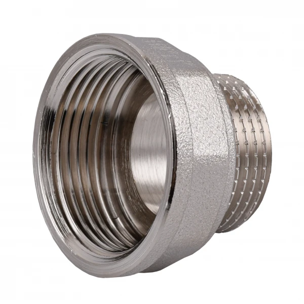 Переходник редукционный 1 1/4″х1″ВН никелированный восьмигранный NK653O OPTIMUM