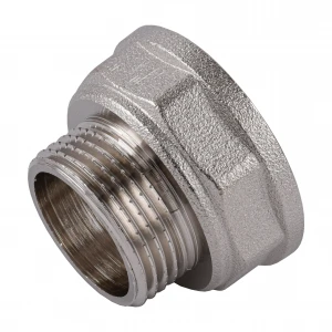 Переходник редукционный 1 1/4″х1″ВН никелированный восьмигранный NK653O OPTIMUM