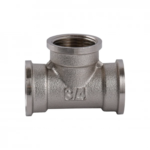 Тройник 3/4″ВВВ никелированный NT441S OPTIMUM
