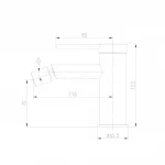 Смеситель для биде TOPAZ LOFT TLF 32601-H75-C
