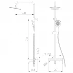 Душевая система TOPAZ LOFT TLF 32102-H75-C