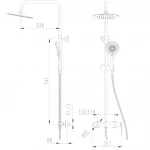 Душевая система TOPAZ LOFT TLF 32702-H75-C