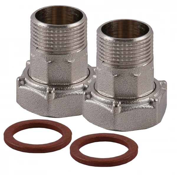 Комплект штуцеров 1″х3/4″ВН никелированный NU543B OPTIMUM