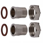 Комплект штуцеров 1″х3/4″ВН никелированный NU543B OPTIMUM