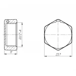 Заглушка 1/2″В латунна під пломбу LC301P OPTIMUM