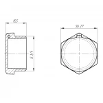 Заглушка 3/4″З латунна під пломбу LC402P OPTIMUM