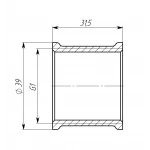 Муфта 1″ВВ латунная LM551S OPTIMUM