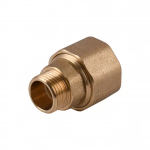 Соединение зажимное прямое для трубы Ø22мм 1/2″Н латунное LS332S OPTIMUM
