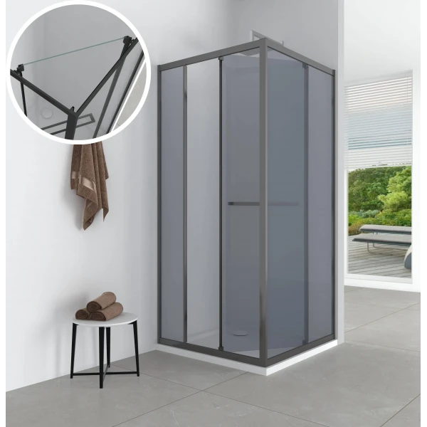 Душова кабіна квадратна без піддона DUNAJEC N90MS BRAVO (1уп.)