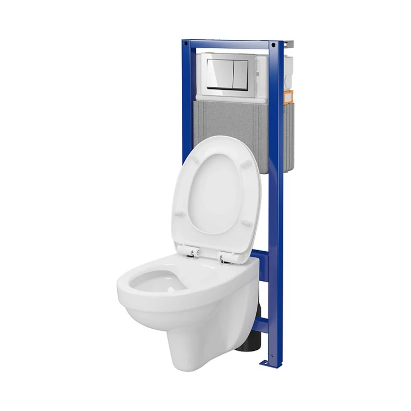 КОМПЛЕКТ С44: ІНСТ СИС-МА SYSTEM 40 MEХАН+ CERSANIA 414 з дюр сид LIFT+ кнопка змиву ENTER II хром