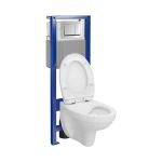 КОМПЛЕКТ С44: ІНСТ СИС-МА SYSTEM 40 MEХАН+ CERSANIA 414 з дюр сид LIFT+ кнопка змиву ENTER II хром