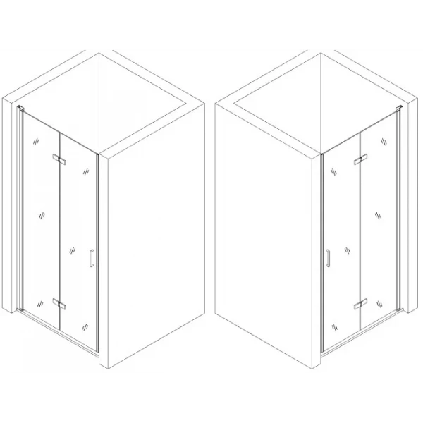Душевые двери POPRAD 90TB BRAVO (1уп.)