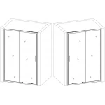 Душевые двери PARSETA 110TB BRAVO (1уп.)