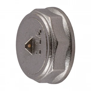 Заглушка 1 1/4″В никелированная под пломбу NC601P OPTIMUM