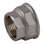 Муфта редукционная 1 1/2″х1″ВВ никелированная восьмигранная NM751O OPTIMUM