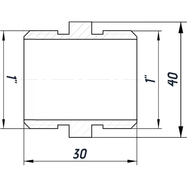 Ниппель 1″НН нержавеющий SN552S OPTIMUM
