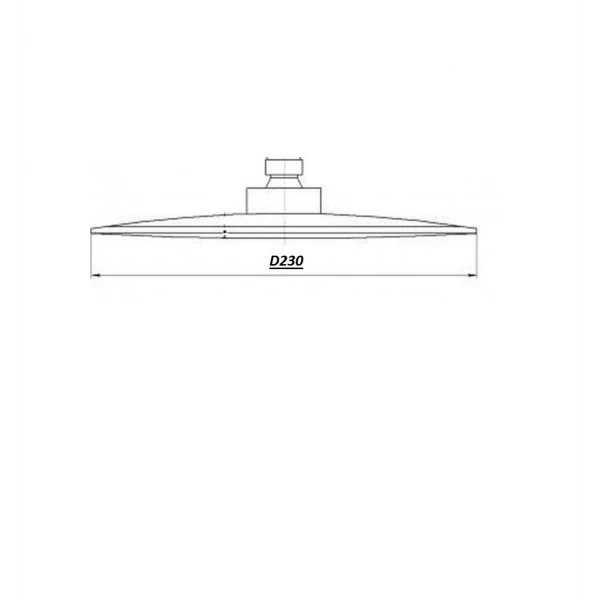 Душова лійка TPB-230 Тропик BARTS, хром D-230мм , TOPAZ