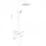 Душевая система Globus Lux GAMMA  GLGM-3002
