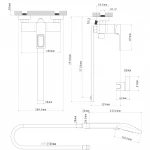 Смеситель для ванны Globus Lux PIANO GLPN-0208N