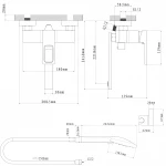 Смеситель для ванны Globus Lux PIANO GLPN-0102N