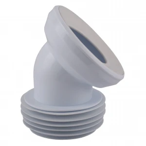 Коліно OPTIMUM для унітазу 45 ° D115 пластик з ущільненням OPTI 30515/147