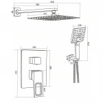 Душевая система Globus Lux PIANO GLPN-205-SMART