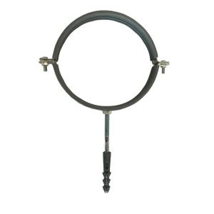 Хомут в сборе CR 3 1/2″ (98-105мм) з гвинтом-шурупом 8*100 та дюбелем в уп., сірий Хомут в сборе CR 3 1/2″ (98-105мм) з гвинтом-шурупом 8*100 та дюбелем в уп., сірий