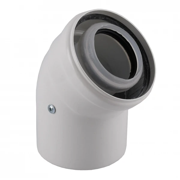 Колено 45 градусов, d=60/100 mm CE.30 C Конденсационное