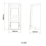 Дозатор жидкого мыла HOTEC 13.506 ABS White