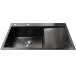 Мойка кухонная с полкой 3mm 780х430 Графит 7843HG Mira