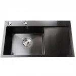 Мойка кухонная с полкой 3mm 780х430 Графит 7843HG Mira