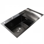 Мойка кухонная с полкой 3mm 780х430 Графит 7843HG Mira