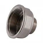 Переходник редукционный 1 1/4″ х 3/4″ ВН никелированный восьмигранный NK643O OPTIMUM